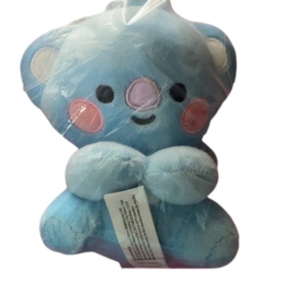 BTS‎ 21 "KOYA" full body blue keychain plushie line friends bag charm - Picture 1 of 17